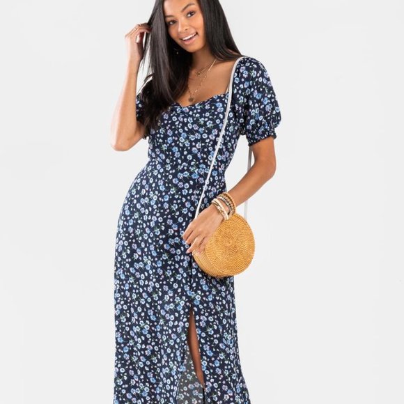 Row A Dresses & Skirts - ROW A Floral Print Maxi Dress